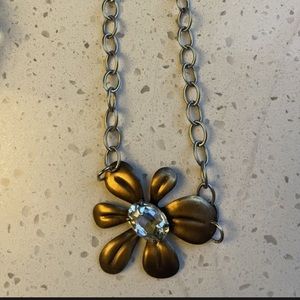 NWT Art By Amy Flower Necklace